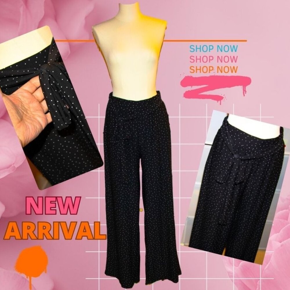 Women's Wide Leg Pants Solid Color Loose Trousers Sexy